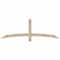 Ekena Millwork Bellingham Smooth Timber Gable Bracket, Douglas Fir, 72"W x 24"H x 1 1/2"D x 3 1/2"F, 8/12 Pitch GBW072X24X0204BEL00SDF - alternate 1